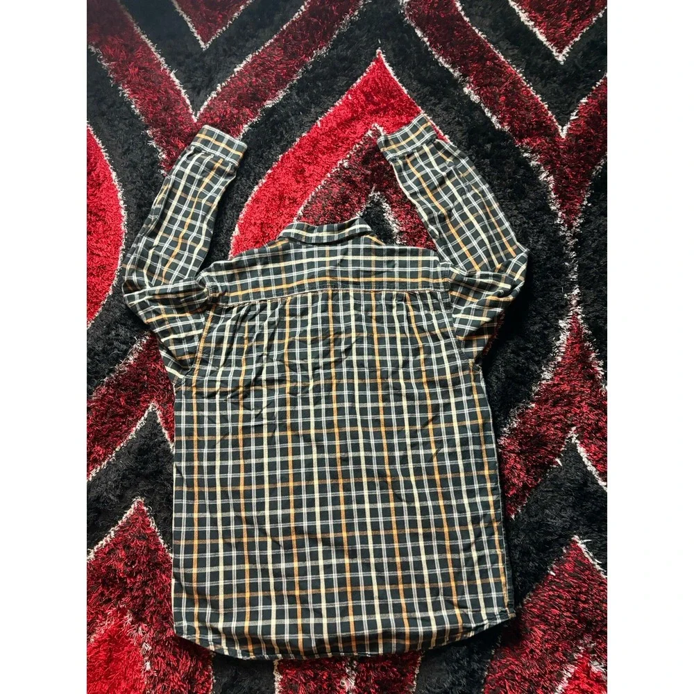 CARHARTT Shirt Men's Size Large Plaid Button Down Relaxed Fit Long Sleeve